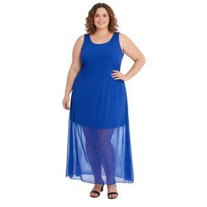 APT 9 Plus Sized Sleeveless Mixed Media Maxi Dress (Size 3X)